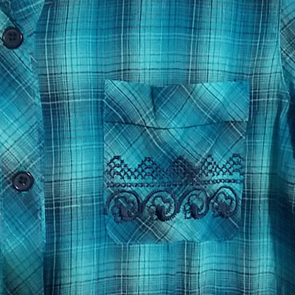 Womens Roper button down shirt medium - Picture 4 of 5